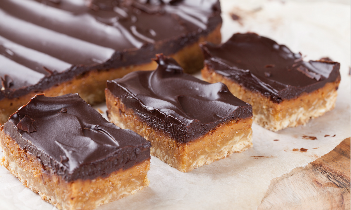 Choc & Caramel Oat Slice – Lewis Road Creamery NZ