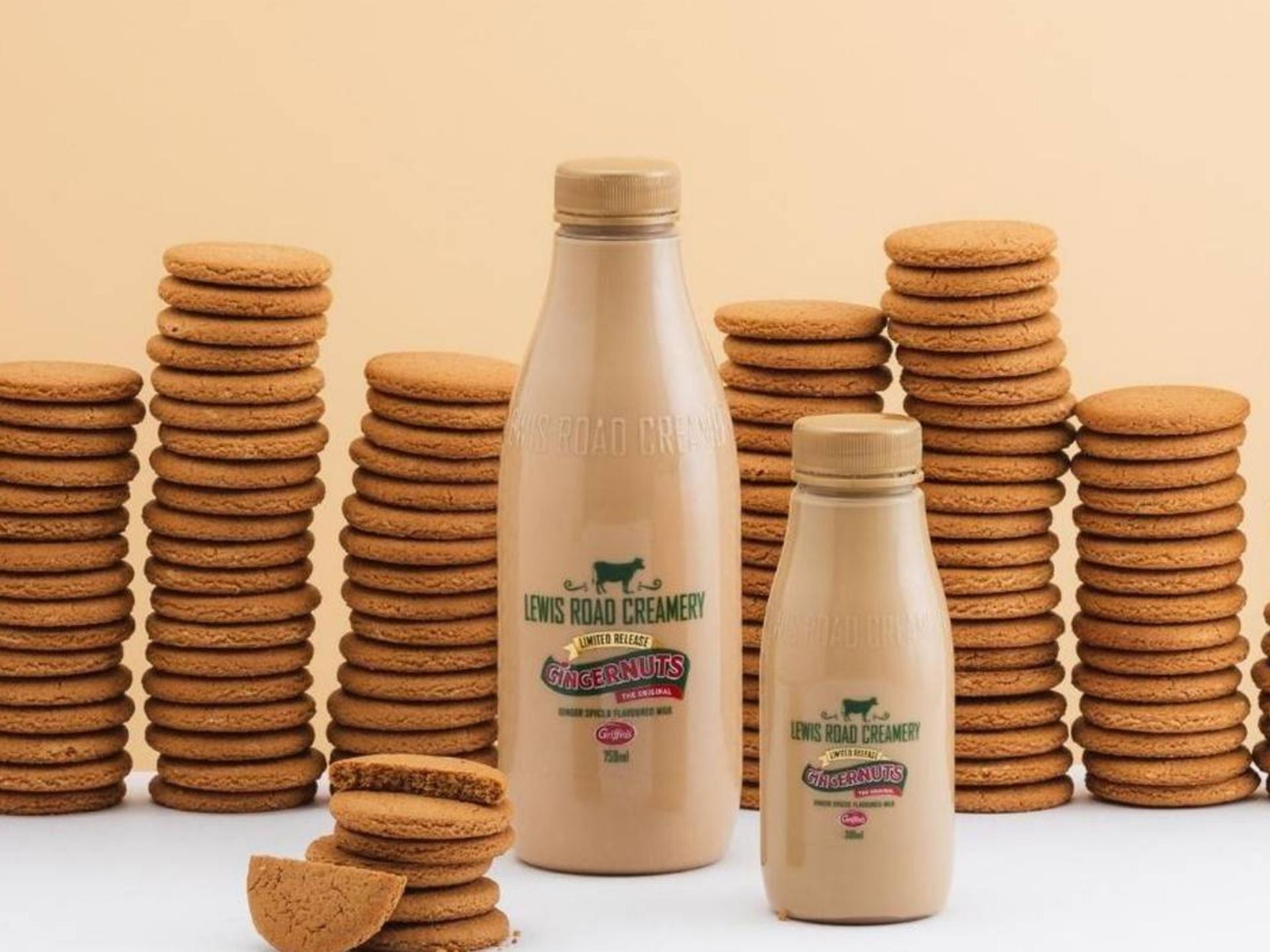 Lewis Road release Gingernuts-flavoured milk in collaboration with Griffins