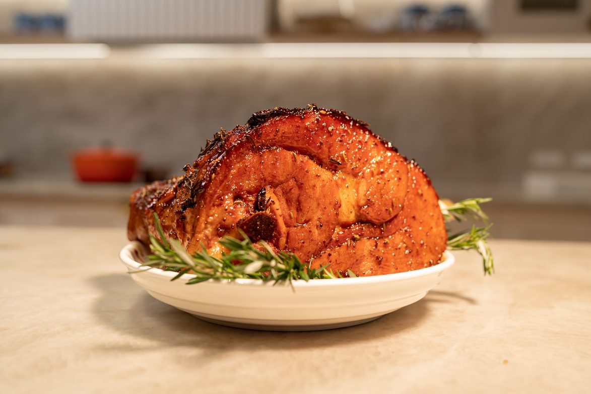 Christmas Honey Butter Glazed Ham