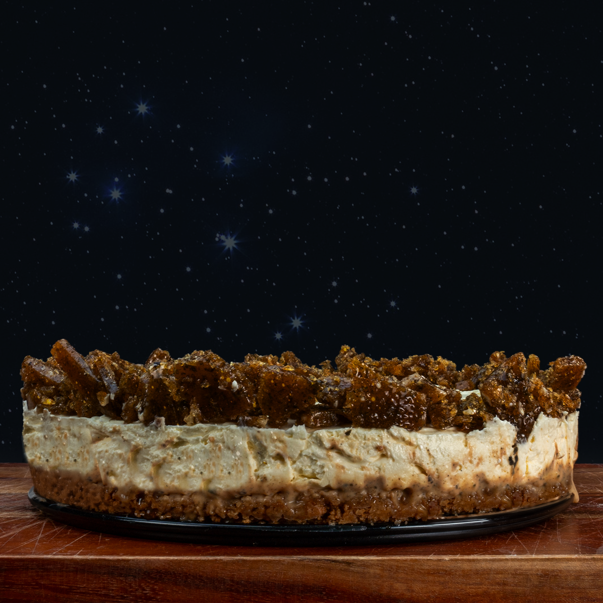 Ginger and Horopito Caramel Cheesecake