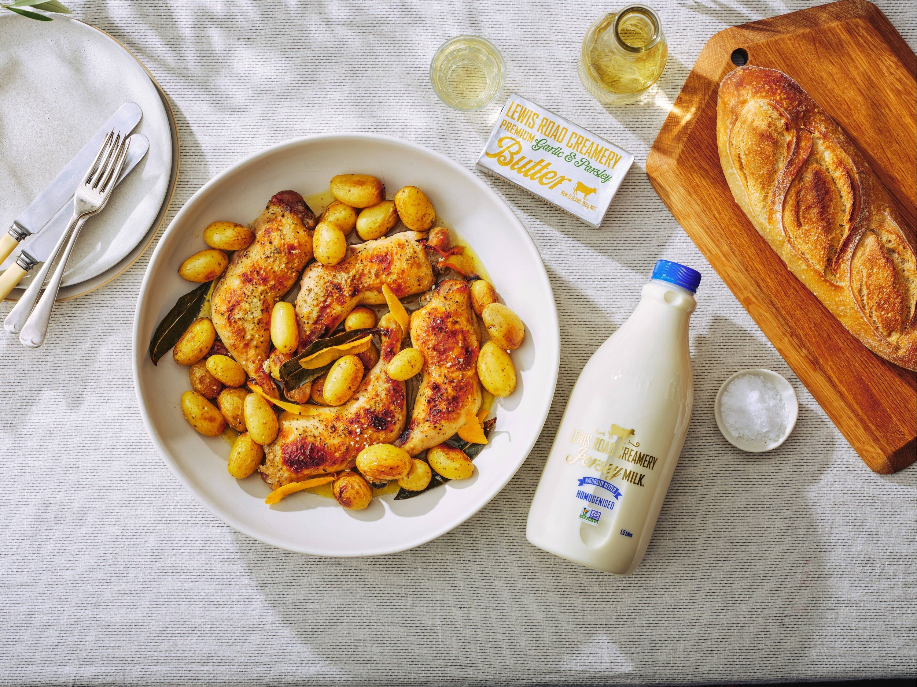 Garlic & Parsley Roasted Chicken and Potatoes