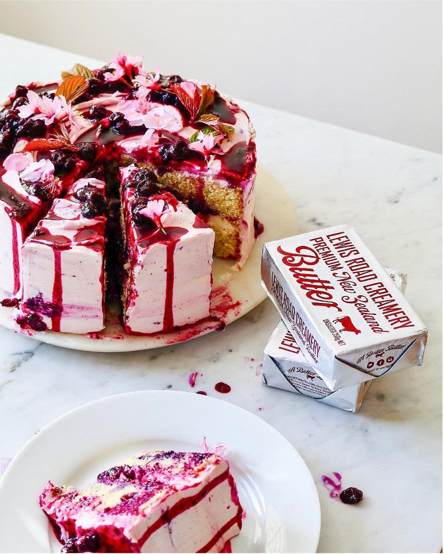 Blueberry Sour Cream Cake