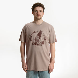 Smash It - Light Brown tee