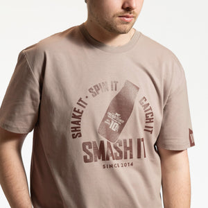 Smash It - Light Brown tee