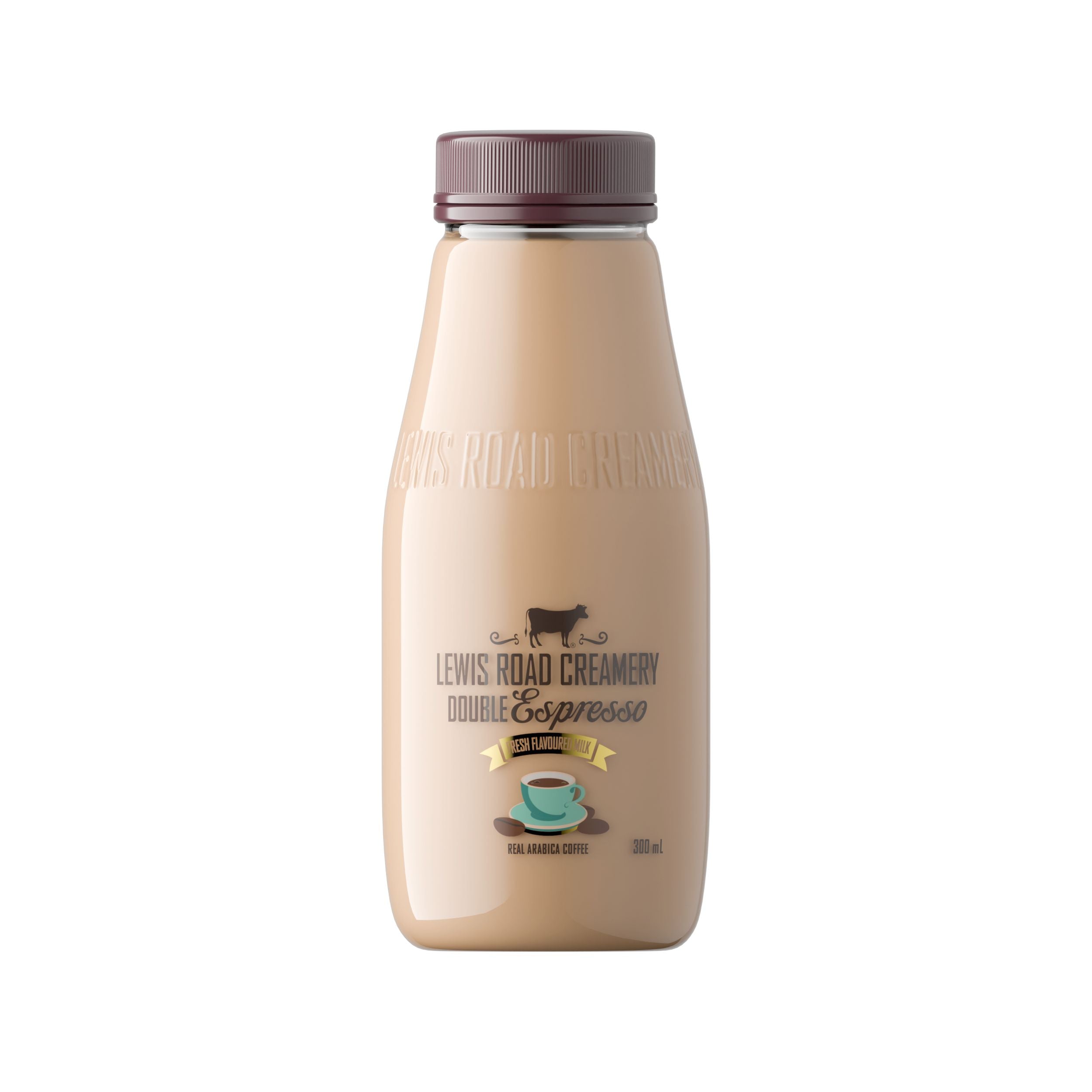 Fresh Double Espresso Coffee Milk
